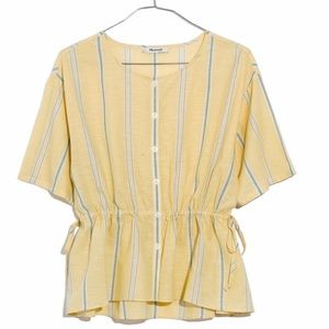 Madewell Striped Blouse Size L